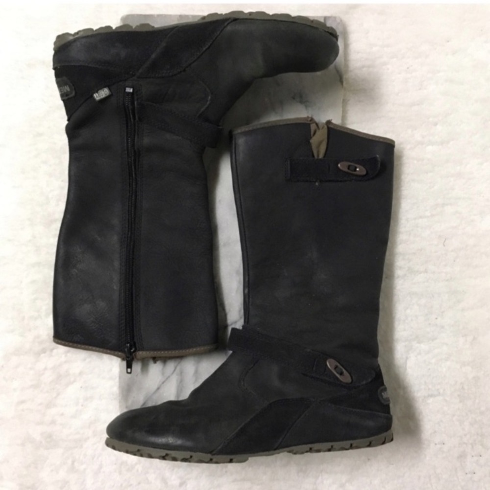 Merrell Size 6 Black Leather Ankle Boots Calf Height